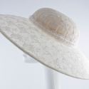 10312 Lace on sinamay picture hat £495